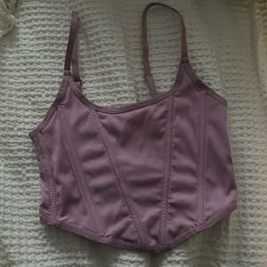 purple corset
